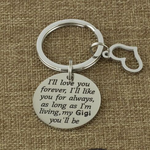 Gigi Gifts Keychain for Women Best Gigi Jewelry Stuff Ornament Gigis Keyring Gigi Keychain in Saudi Arabia