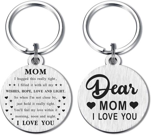 Emideary Mom Keychain - Mom Gifts for Christmas - Mothers Day Gift from Daughter Son - Mom Birthday Key Chain in Saudi Arabia