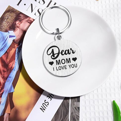 Emideary Mom Keychain - Mom Gifts for Christmas - Mothers Day Gift from Daughter Son - Mom Birthday Key Chain in Saudi Arabia