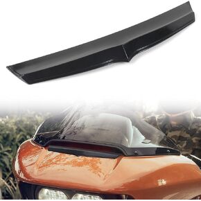 VEISUTOR Front Fairing Vent Accent Trim for Road Glide, Black Front Batwing Windshield Fairing Air Flow Vent Accent Trim Plate Replacement for Harley Road Glide 2014-2022 Accessories
