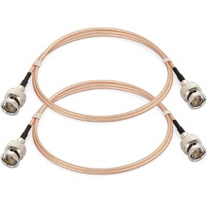 Bingfu SDI Cable 3G HD SDI Vedio BNC to BNC Cable RG179 75 Ohm Coaxial SDI Cable 1m 3 feet 2-Pack for 4K 1080P 3G HD SDI Camera Monitor Vedio Recorder SDI to HDMI Converter Splitter Security Camera