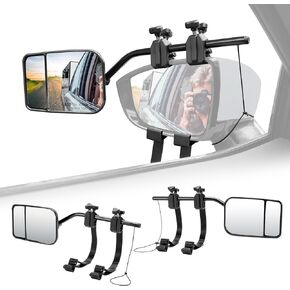 EVBOYS مشبك عالمي على مرايا السحب 360 درجة قابلة للتعديل مرآة مقطورة موسع وصلة جر قوية دعامة حديدية موسعات مقطورة RV شاحنة سيارة مرايا للسحب in Kuwait