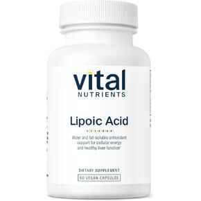 Vital Nutrients - Lipoic Acid - Multi-Purpose Nutrient and Powerful Antioxidant - 60 Vegetarian Capsules per Bottle - 300 mg