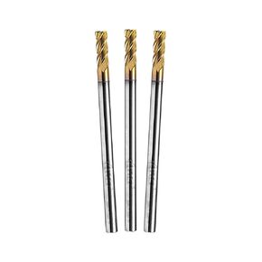ACCUCUT A4KES 10mm Carbide Square End Mill- 4 Flute Milling Bit for Steel, Forge Steel, Hardened Steel, Copper, Alloys & Materials < HRC 50 - AlTiN Coating CNC Router Bit, 45 Degree Helix