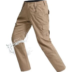 Rapoo Ripstop Water Resistant Cargo Tactical Pants for Men EDC Hiking Work Military Army Pants with 9 Pockets