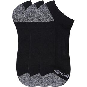 Columbia Half Cushion No Show 3-Pack Black One Size (Shoe Size US Men's 6-12)