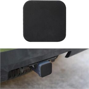 Trailer Hitch Cover, 2 Inch Hitch Cover Tube Plug Insert, Rubber Tow Receiver Tube Hitch Dust-Proof Plug fits 2" Receivers, Universal Exterior Trailer Car Accessories (Black)