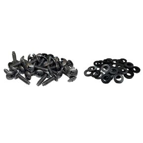 RackGold® 12-24 Rack Screws w/Washers 25 Pack - USA Made