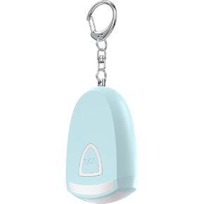 Rechargeable Personal Alarm for Women - Personal Safety Alarm, Siren Alarm, Flash Light, 130 dB, Self Keychain, Birthday Gifts for Women, Daughter, College Student, Girl, Teen, Kids (Aqua)