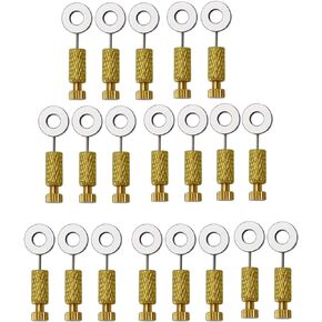 Lyshujli 20Pcs Leather Suture Positioning Needles,DIY Leathercraft Located Needles Leather Locking Pins, Leather Craft Stitching Fixed Suture Needles for Holding Seam Pinning up Leather Sewing