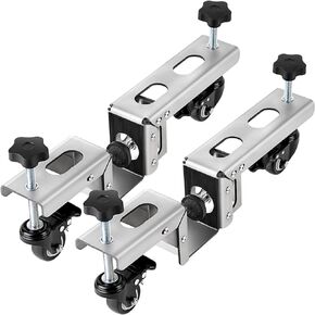 Door Installation Kit, Heavy Duty Door Board Dolly for 1-3/8" and 1-3/4" Pre-Hung, Slab, and Front Doors, Black Powder Coated Installation Tool Kit for Commercial & Residential Use