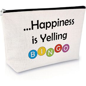 Bingo Gift for Women Makeup Bag Bingo Game Lover Gift Bingo Player Gift Casino Lover Gift Gambler Birthday Gift Cosmetic Bag Slot Machine Gift Christmas Graduation Gift Travel Cosmetic Pouch