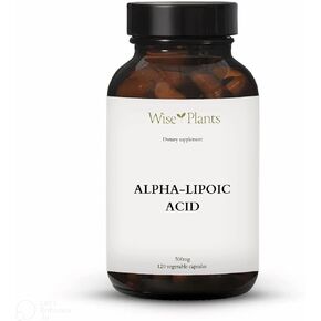 Wise Plants - Alpha-Lipoic Acid - Non-GMO - 500mg, 120 Servings (4 Months Supply), Energy Levels, Mitochondria Support