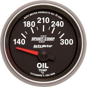 Auto Meter 3648 Sport-Comp II Electric Oil Temperature Gauge
