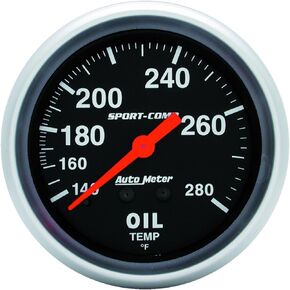 Auto Meter 3441 Sport-Comp Mechanical Oil Temperature Gauge