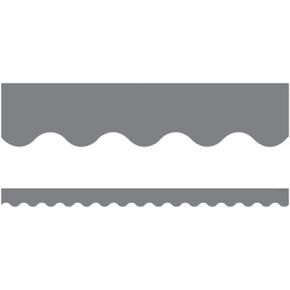 Teacher Created Resources (3574) Gray Scalloped Border Trim