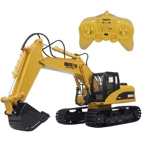 Big Daddy Super Powerful Full Functional DIE-CAST 15 Channel Professional Remote Control Excavator Tractor Toy with Lights & Sound
