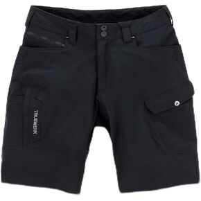 TRUEWERK Men's Workwear Shorts - T1 WerkShorts - Relaxed Fit, Lightweight, Moisture Wicking, Shorts with 4-Way Stretch, Black, 34W X 9L
