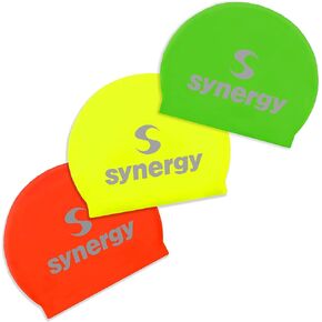Synergy Latex Swim Caps Combo Pack