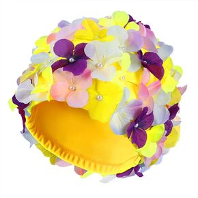BESPORTBLE Swimming Cap Petal Shower Cap Three- Dimensional Flower Swimming Cap Swim caps for Women Swimming Long Hair 1Pc (Color)