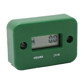 Waterproof Inductive Hour Meter, Dirtbike Hour Meter for Lawn Mower Gas Engine Motorcycle Snowmobile Karting Marine ATV Boat Outboard Motor Generator 99999 HRS - Green