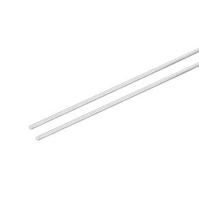 MECCANIXITY 304 Stainless Steel Round Rods, 1.5mm x 450mm Solid Shaft Rods for DIY Craft Model Car Helicopter Airplane, Pack of 2