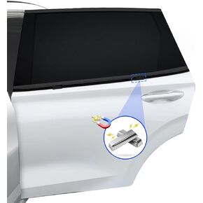 Car Window Shades [Magnetic], 2 Pack Breathable Car Window Shade for Baby for Side, Stretchy Sun Shade for Car Window for Baby Block Sun Heat and Harmful UV Rays,Universal Fit Most (98%) of Cars, SUV