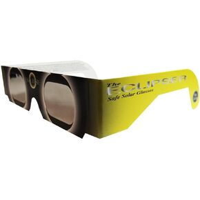 Eclipse Glasses Shades - Dual Alumunized Mylar with Black Polymer - patented SolarSkreen® - Annular Eclipse 2012 & Transit of Venus - Safe - NEON YELLOW - 3 Pairs