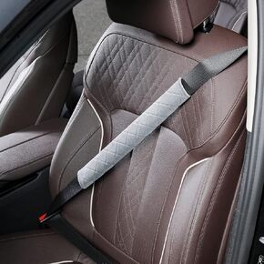 Seatbelt Covers Seat Belt Cover Pad Car Accessories Car Seat Belt Pads Seatbelt Cushion seat Belt Cover pad for Adults (2 Pack Black 15.5in)