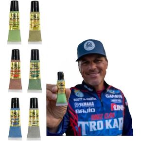 حزمة BAIT-POP Scott Martin Pro - 6 أنابيب معطرة مكثفة للسونار الحي، .5 أونصة