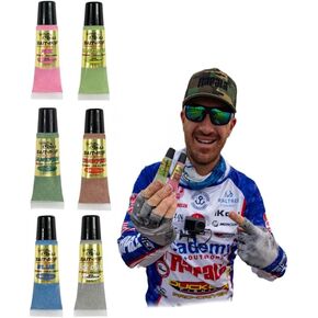 حزمة Bait-Pop Jacob Wheeler Pro - 6 أنابيب معطرة مكثفة بالسونار المباشر، .5 أونصة