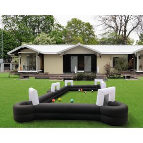 Giant Inflatable Soccer Pool Table Football Pool Pitch Billiards Inflatable Football Billiard Game with air Blower with 16 Balls