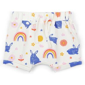 Baby Toddler Slouchy Shorts with Elastic Waist Faux Drawstring