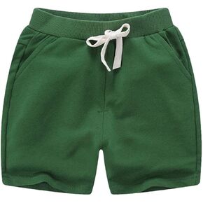 HDLEXD Unisex Baby Boys Girls Summer Solid Color Cotton Sport Jogger Shorts Casual Elastic Waist Active Shorts Pants