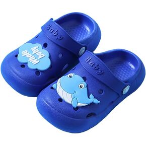 JUXI Toddler Clogs Girls Boys Clogs Garden Shoes Cartoon Slides Toddler Sandals Beach Kids Slippers