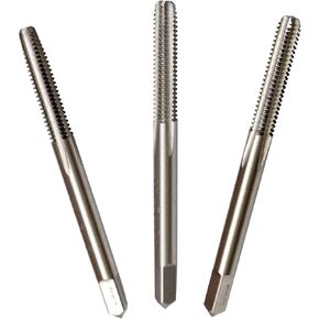 MaxTool 6-32 Hand Thread Taps Set Including Taper+Plug+Bottom HSS M2 Wire Gauge/Numbered Taps Set 32 TPI FULLY GROUND RIGHT HAND; HSN02W00R06