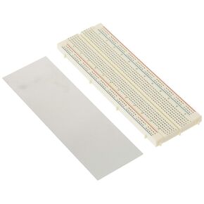 Jameco Valuepro 830-Point Solderless Breadboard, 6.5" x 2.125", 0.1" spread, Ideal for Prototyping and Classroom Projects - WBU-202-R