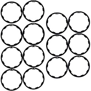 Yuauy 2 Sets of Bicycle Flywheel Washer Spacer Cassette Headset Gasket Hub Bottom Bracket Bike Cycling Flywheel Axle for MTB Road Bike 1mm 1.5mm 1.85mm 2mm 2.18mm 2.35mm 2.5mm (14 pcs)
