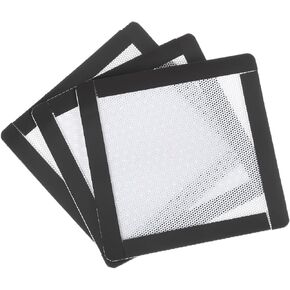 MECCANIXITY 3PCS PC Dust Filter, 100x100mm Magnetic Frame PVC Computer Case Cooler Dustproof Mesh Cover Fan Grills for Computer Chassis Speakers, White