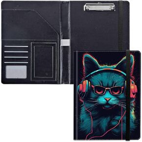 for Padfolio Clipboard Folder Portfolio for Men Women PU Leather Clipboards with Storage Cover for Legal Pad Holder Letter Size A4 Writing Pad for Business Office Notepad Clip Boards,American Flag