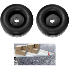 2PCS Trailer Ramp Door Bumper, Bumper Guards, Rubber Bumpers for Trailer, 2.5" Round Rubber Bump Stops, Trailer Accessories Vibration Damping Pads Universal for Most Truck, Trailer