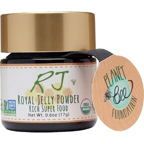 Greenbow Royal Jelly Powder– 100% USDA CERTIFIED ORGANIC Royal Jelly, Non-GMO, Gluten Free Royal Jelly, Freeze Dried – One of The Most Nutrition Packed –No Additives/Flavors (17g)