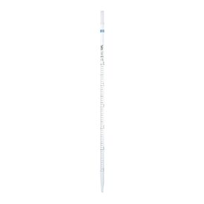 Wilmad-LabGlass LG-9287-112 Class B Color Coded Mohr Measuring Pipette, White Graduations, 5mL, Blue