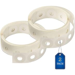 1InTheOffice Hole Punch Reinforcement Stickers, Clear Hole Punch Stickers, Sticker for Binder Hole, 200/Pack, 2 Pack