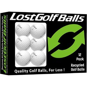 Titleist AVX Golf Balls (12 Pack) - Mint Quality, Used Golf Balls Refinished by Lostgolfballs.com, Like New with No Logos