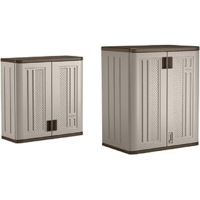 Suncast BMC3000 Cabinet BMC3600 مجموعة تخزين المرآب | طقم خزانة حائط وقاعدة مقاس 30 بوصة in Kuwait