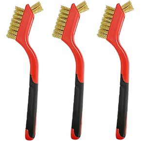 Rust Remover Brass Brush, 3 Pack Small Wire Brass Brushes for Cleaning, Brass-Coated Brush Tool Rust Remover for Metal in Kuwait