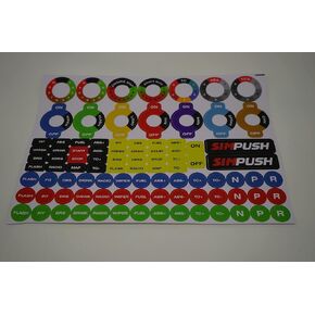 SIMPUSH SIM Racing Sticker Decals