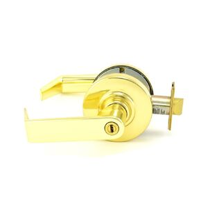Schlage commercial ND40RHO605 ND Series Grade 1 Cylindrical Lock, Privacy Function, Rhodes Lever Design, Bright Brass Finish