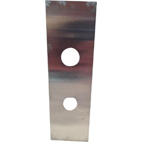 Don-Jo 514-B 22-Gauge Mortise Lock Wrap-Around Plate, Polished Brass Finish, 5" Width x 12" Height, for 86 Cut-Out